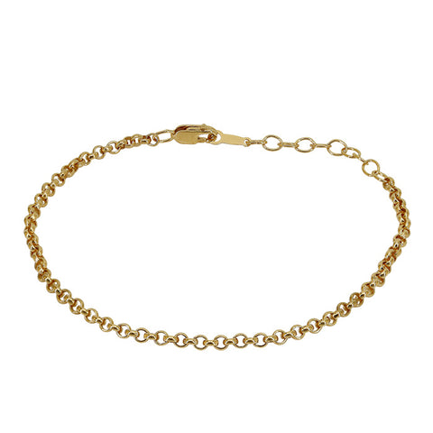 14K Gold Filled Rolo 2.5mm chain bracelet