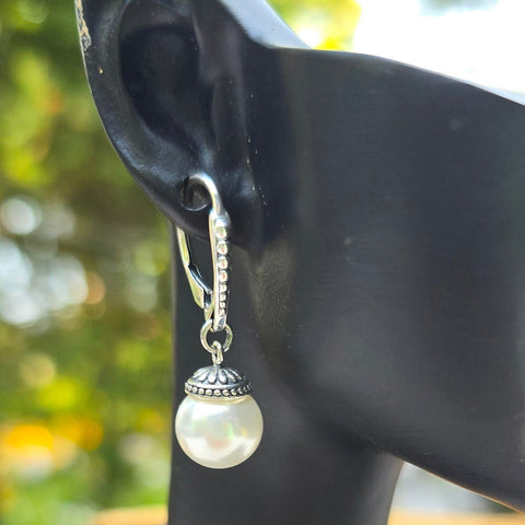 Sterling Silver Pearl Earrings
