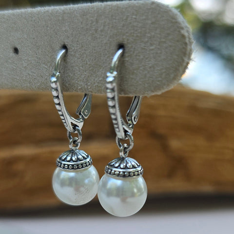 Sterling Silver Pearl Earrings