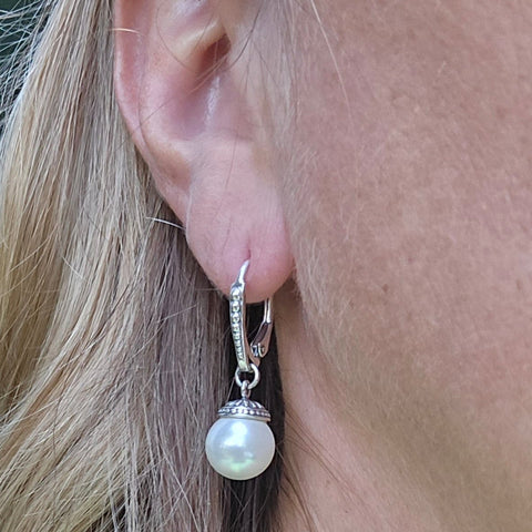 Sterling Silver Pearl Earrings