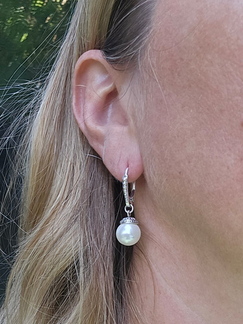 Sterling Silver Pearl Earrings