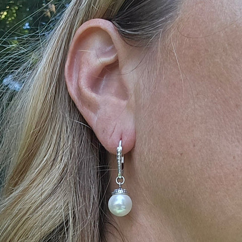 Sterling Silver Pearl Earrings