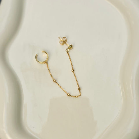 10K Solid Gold Calf Stud Earrings