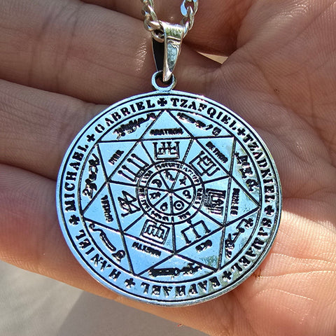 Pendant Sterling Silver Seal of the Seven Archangels