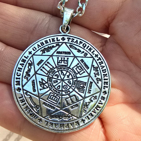 Pendant Sterling Silver Seal of the Seven Archangels