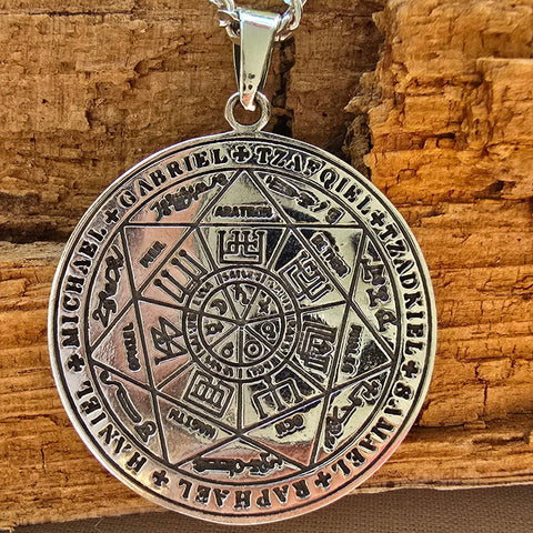 Pendant Sterling Silver Seal of the Seven Archangels