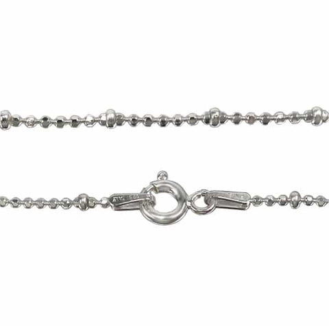 Anklet BELLAMY Sterling Silver diamond cut bead