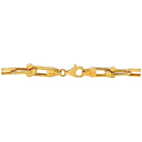 10K Gold, link necklace, 1.45mm thickness S1