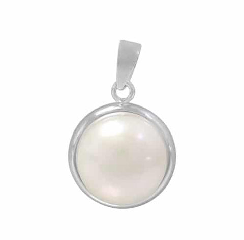 Sterling Silver Pendant with a Pearl