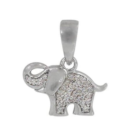 Pendant Sterling Silver Elephant pendant 10x14mm