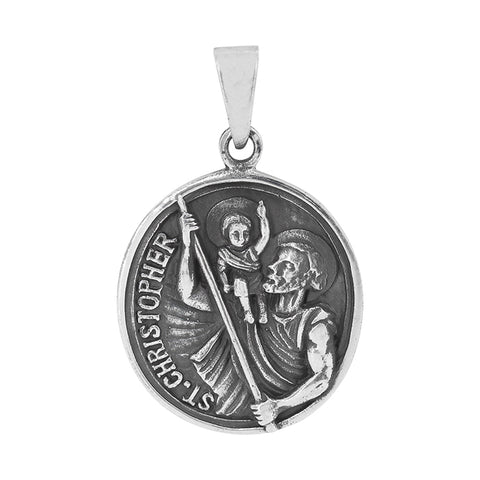Pendant Sterling Silver St. Christopher
