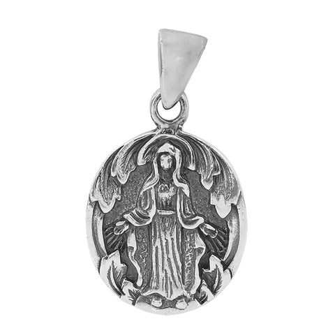 Pendant Sterling Silver Virgin Mary