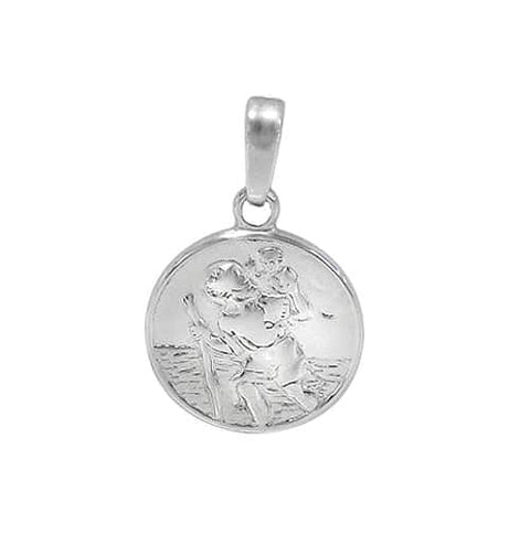 Pendant Sterling Silver Saint Christopher 16mm