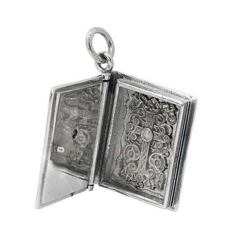 Pendant Sterling Silver Bible 25x20mm