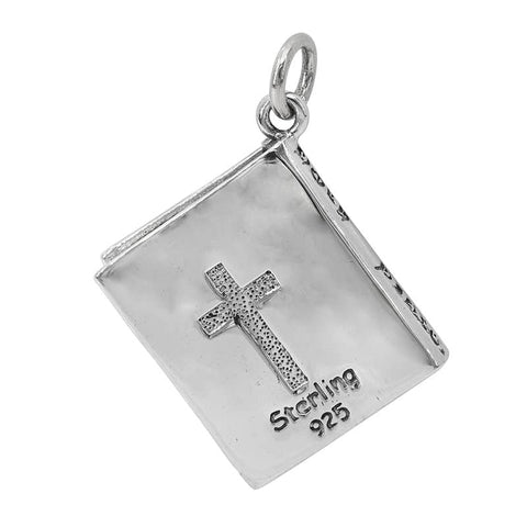 Pendant Sterling Silver Bible 25x20mm