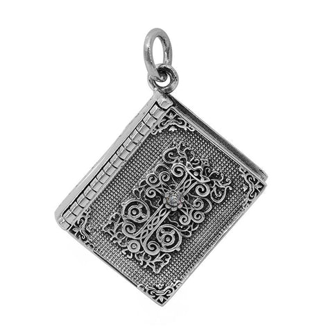 Pendant Sterling Silver Bible 25x20mm