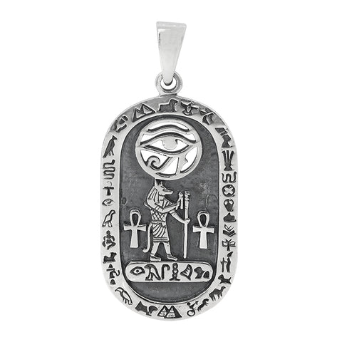 Pendant Sterling Silver Egyptian Symbols – 20x35mm
