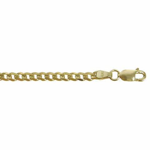 2.65mm CURB Solid Gold Chain 10K