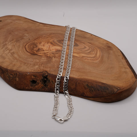 5.8mm Double Link Rambo Chain Sterling Silver - Man 3