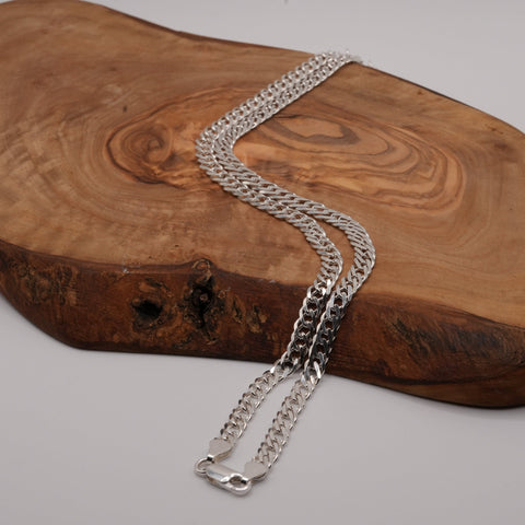 5.8mm Double Link Rambo Chain Sterling Silver - Man 7