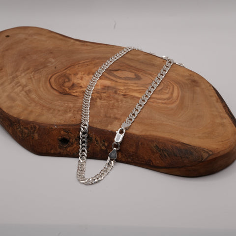 5.8mm Double Link Rambo Chain Sterling Silver - Man 4
