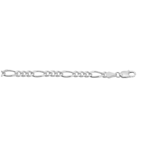 3 Anklet FARAH Sterling Silver Figaro