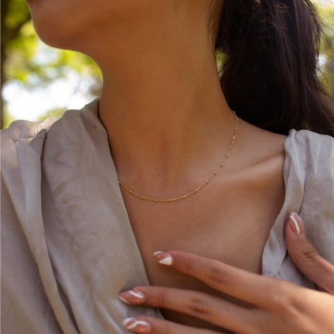 1.7mm SATELLITE Solid Gold 10K Chain