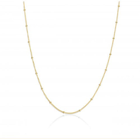 1.7mm SATELLITE Solid Gold 10K Chain