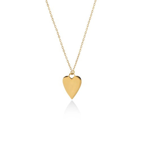 10K Solid Gold Heart Necklace
