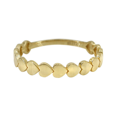 Ring 10k Solid Gold Heart bead