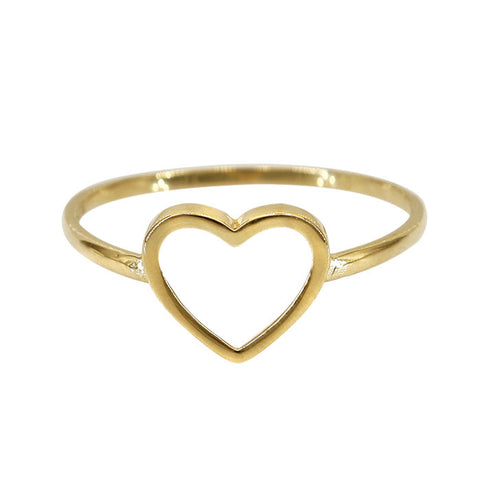 Ring 10k Solid Gold Heart