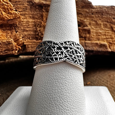 Ring Sterling Silver, Filigree  design