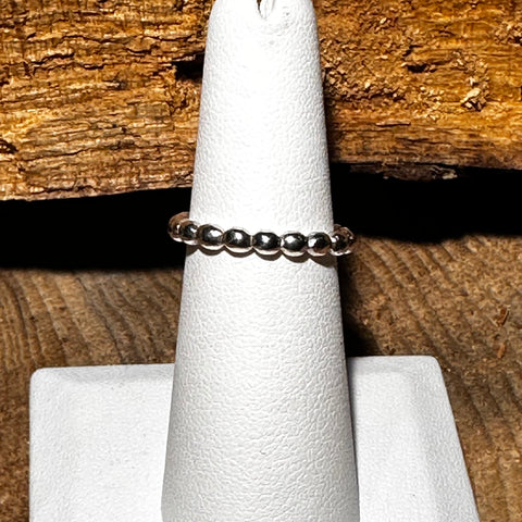 Ring Sterling Silver, bubbled band