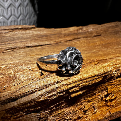 Ring Sterling Silver, Blooming Rose