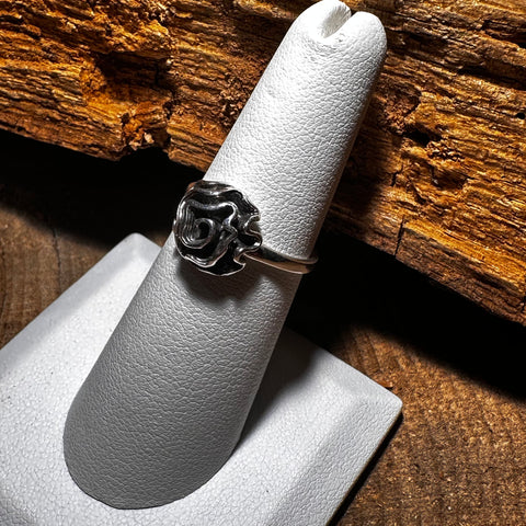Ring Sterling Silver, Blooming Rose