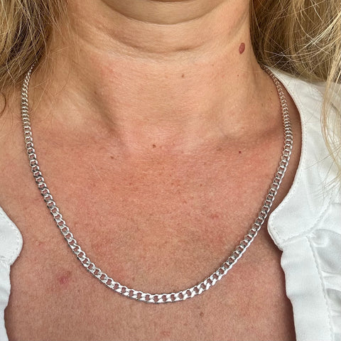 1  Sterling Silver Curb Chain C100 Man Unisex