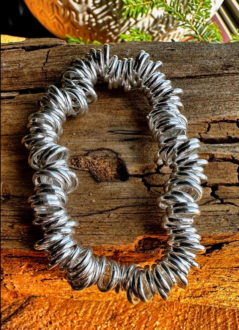 Sterling Silver solder loops bracelet  3