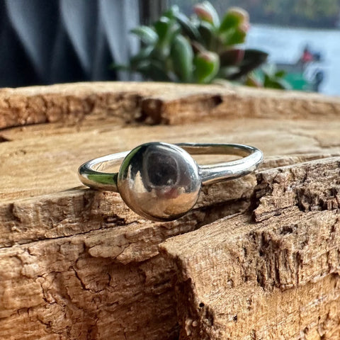 5 Ring Sterling Silver Lunar Band