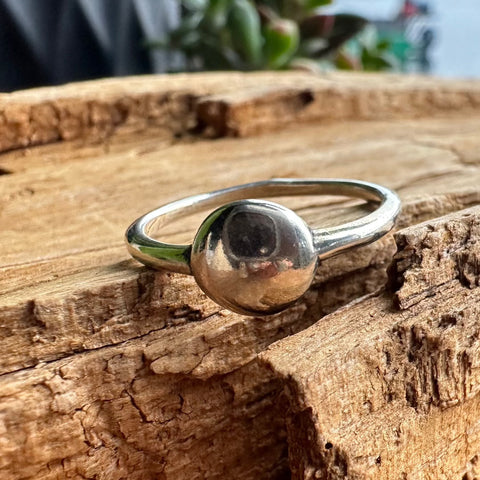 2 Ring Sterling Silver Lunar Band