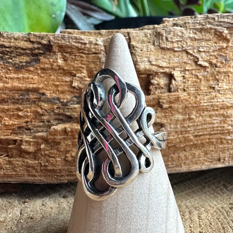 3  Sterling Silver Swirl Celtic Infinity Swirl