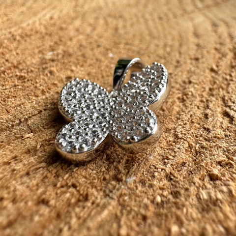 Pendant Sterling Silver butterfly with Cubic Zirconia