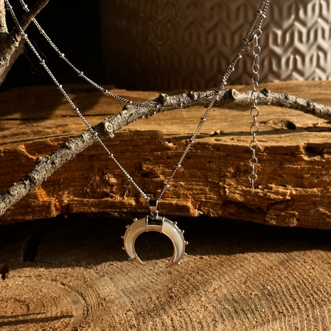 Necklace Sterling Silver Horn 3