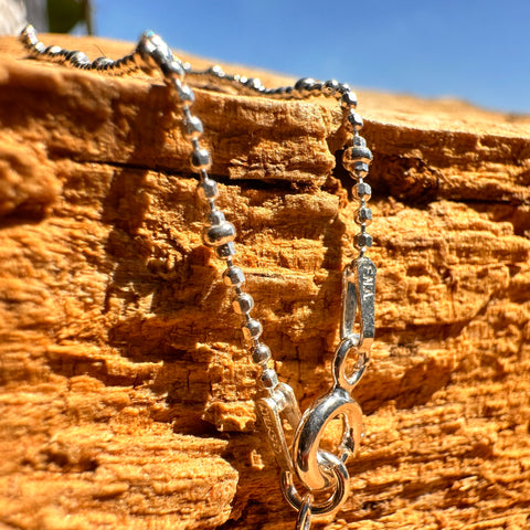 2 Anklet BELLAMY Sterling Silver diamond cut bead