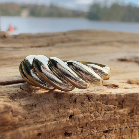 Ring 10K Gold Croissant style M size