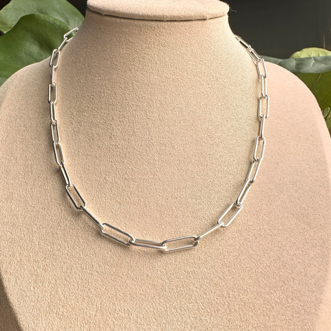 5 Chain AFRIQ ELEGANCE Sterling Silver 4.4mm rounded paperclip