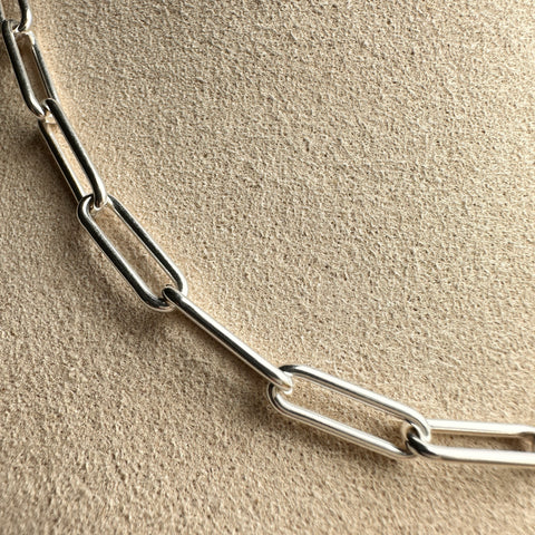 6 Chain AFRIQ ELEGANCE Sterling Silver 4.4mm rounded paperclip