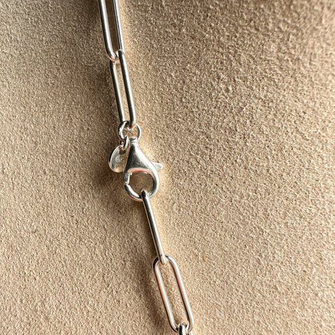 7 Chain AFRIQ ELEGANCE Sterling Silver 4.4mm rounded paperclip