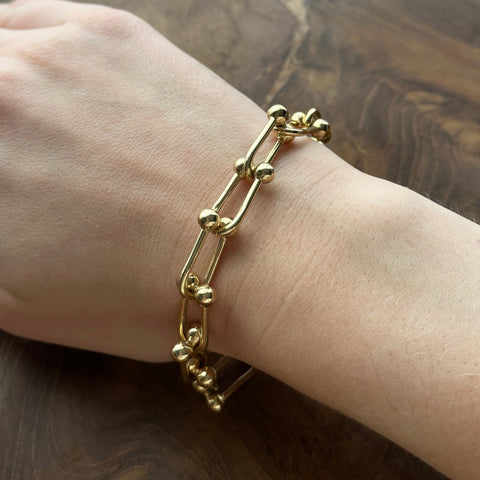 Bracelet ULTRAVIA 10K Gold  U-Link Hardware: 8"