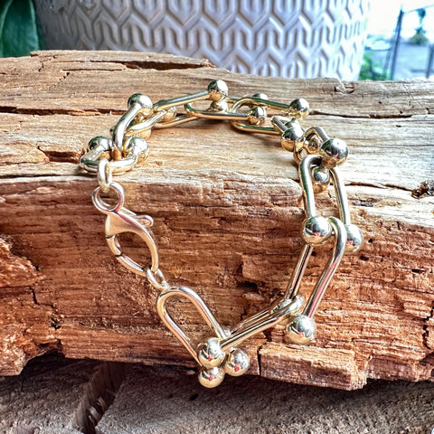 Bracelet ULTRAVIA 10K Gold  ULink Hardware 8 inches