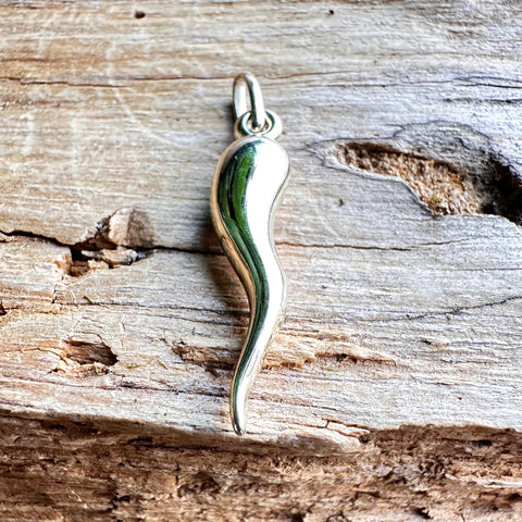  4Pendant FORTUNA'S BLESSING  10K Gold Italian Horn Cornicello Charm